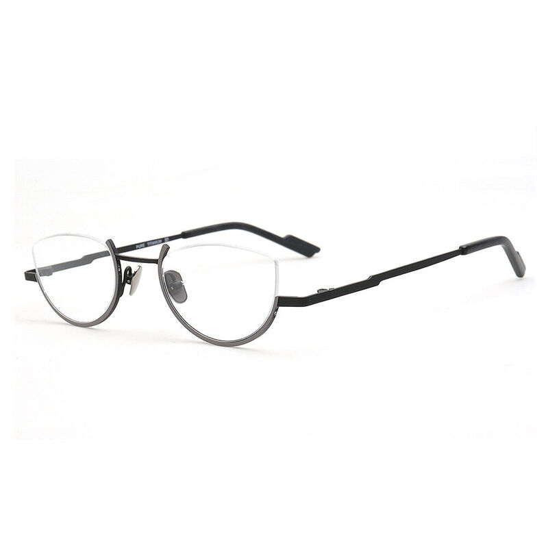 Chapmee Oval Gray Glasses