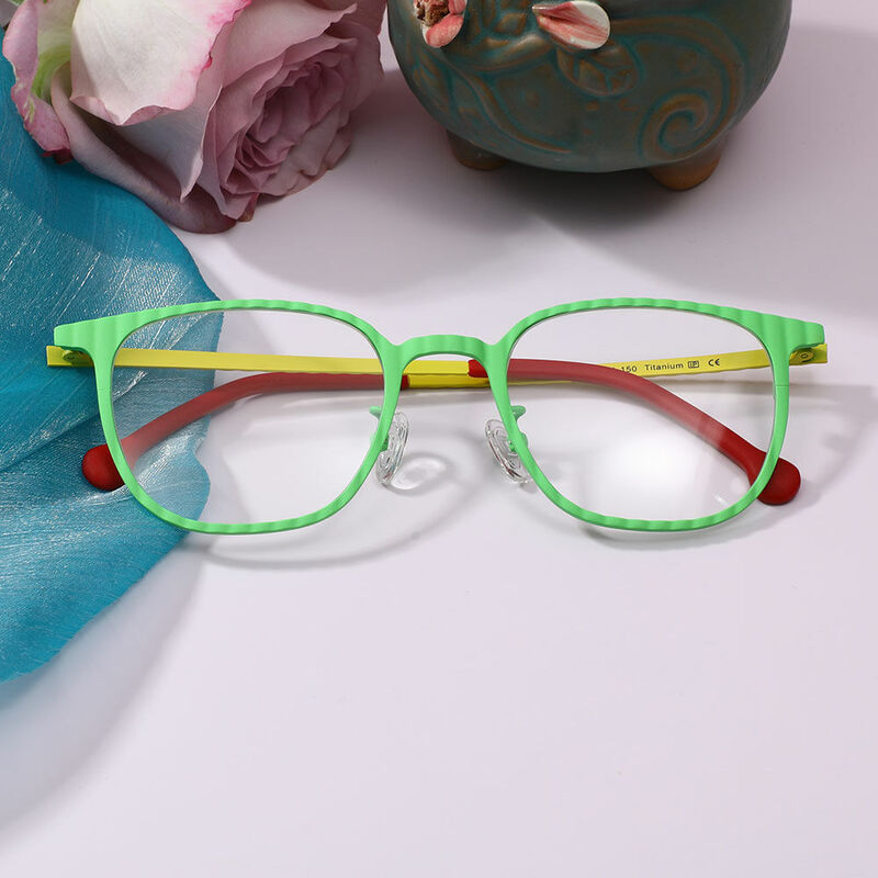 Chade Quadratische Grüne Brille