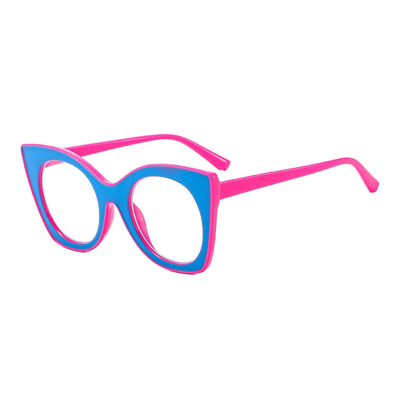 Betty Cat Eye Blue Glasses