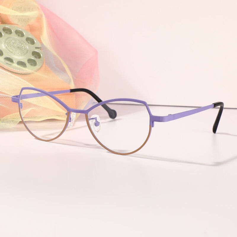 Newman Cat Eye Blue Glasses