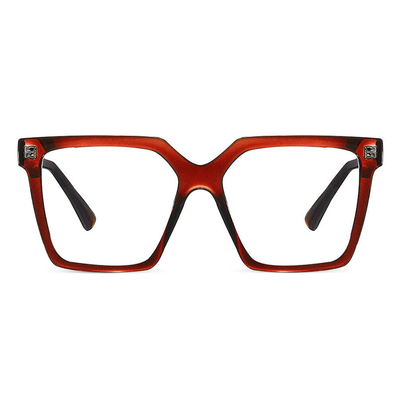 Jenning Square Brown Glasses