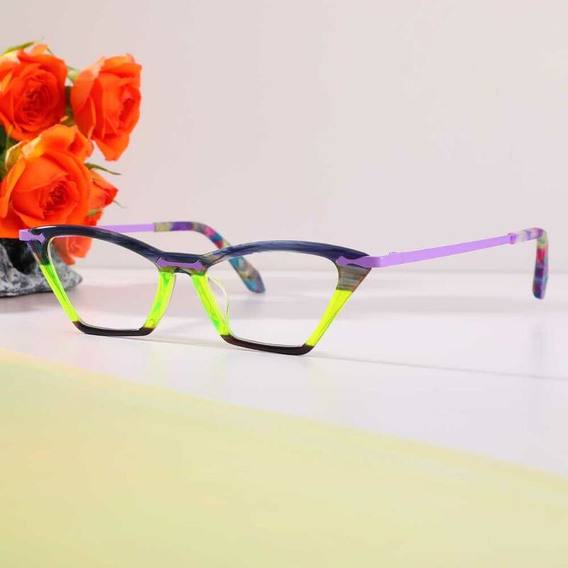 Joseph Cat Eye Purple Glasses