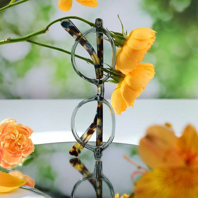 Dwight Oval Grey Glasses