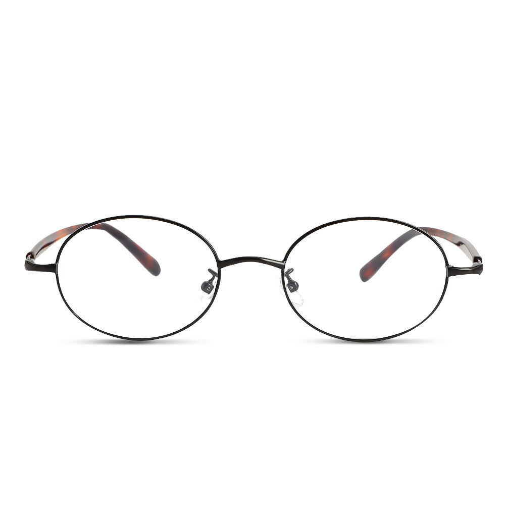 Ophelia Ovale Schwarze Brille