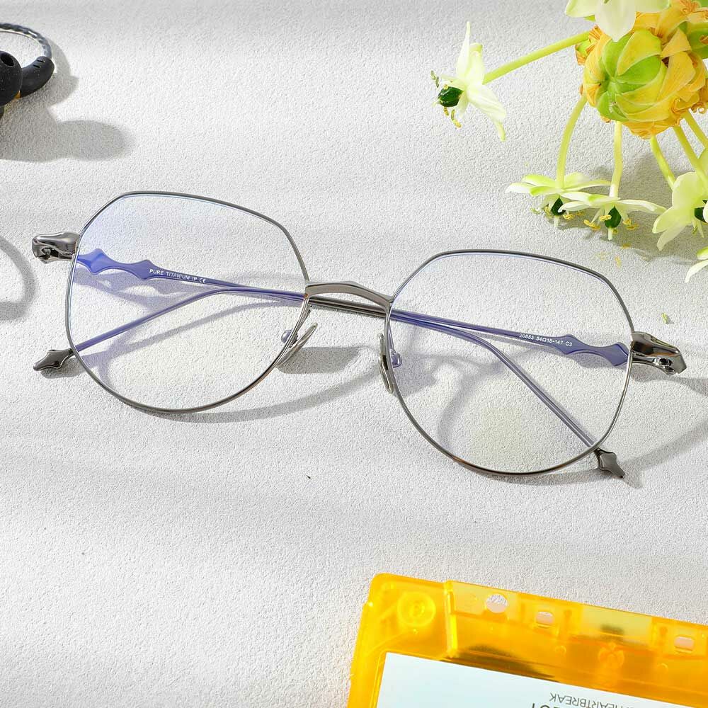 Lunettes de Vue Darlene Géométrique Bronze