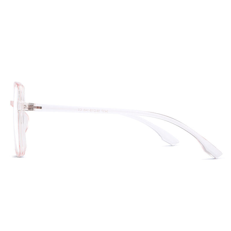 Visiona Square Transparent Pink Glasses