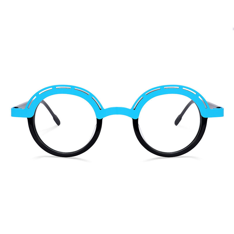 Ramos Round Blue Glasses