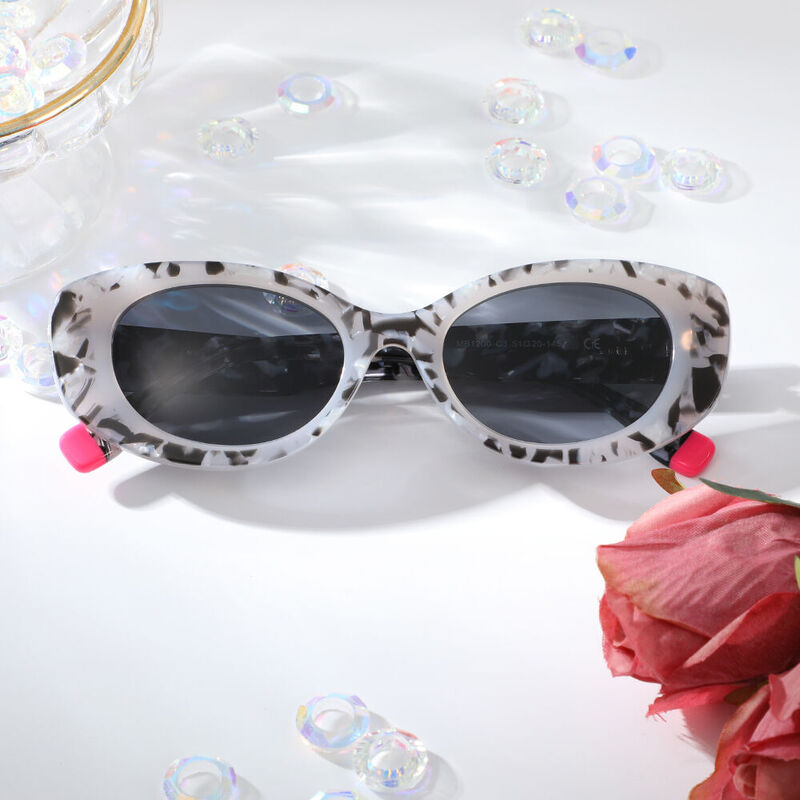 Luna Cat Eye Leopard Sunglasses