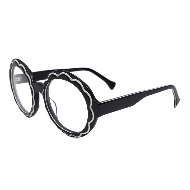 Berrie Round Black Glasses