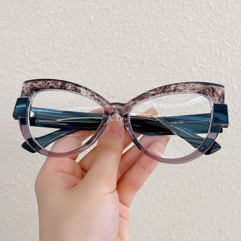 Eileo Cat Eye Brown Glasses
