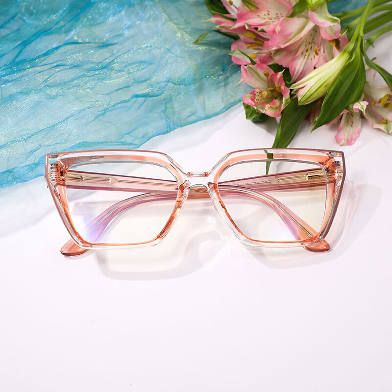 Sigrad Cat Eye Orange Glasses