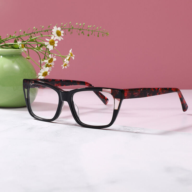 Wenis Square Black Glasses