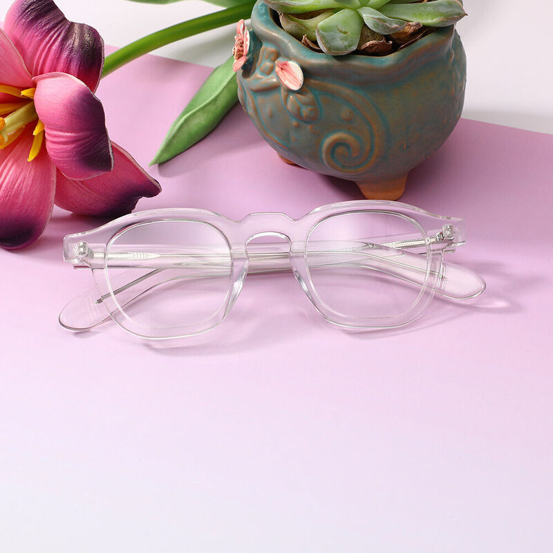 Caroee Square Clear Glasses