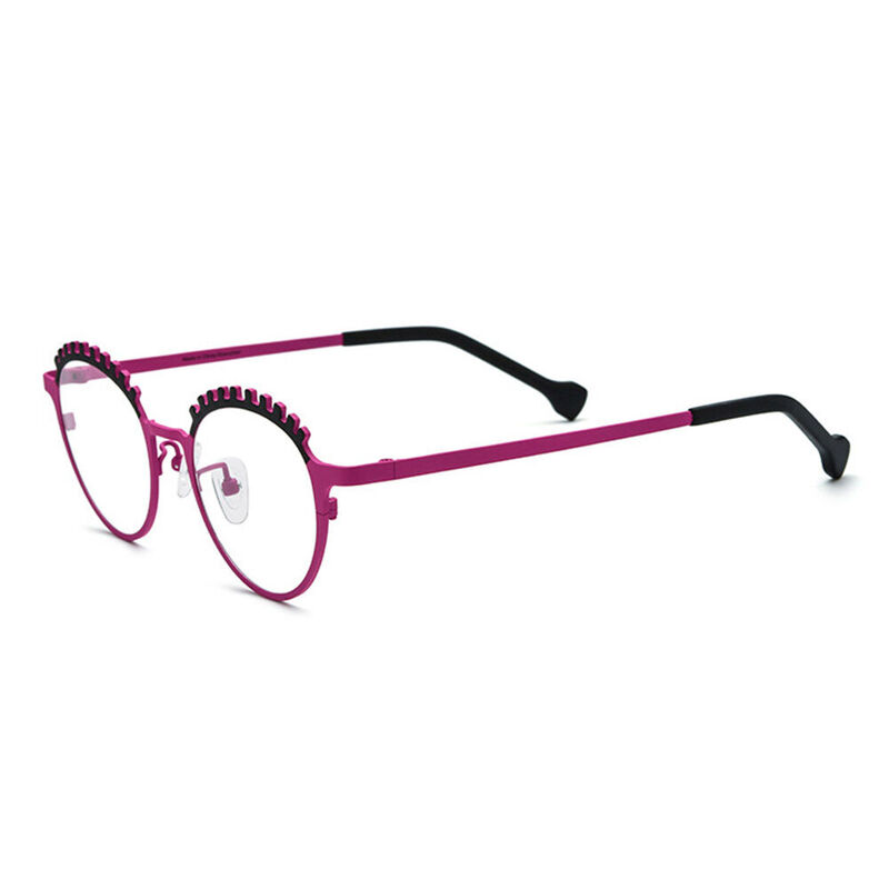 Jonson Round Pink Glasses