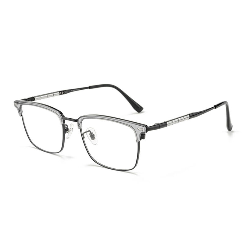 Sapir Browline Gray Glasses