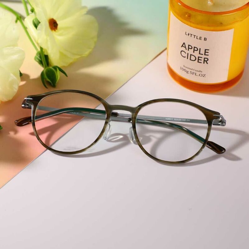 Eliot Round Brown Glasses
