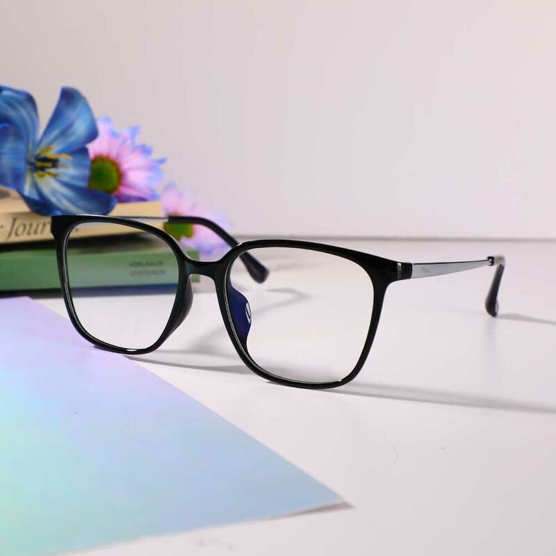 Conrad Square Black Glasses