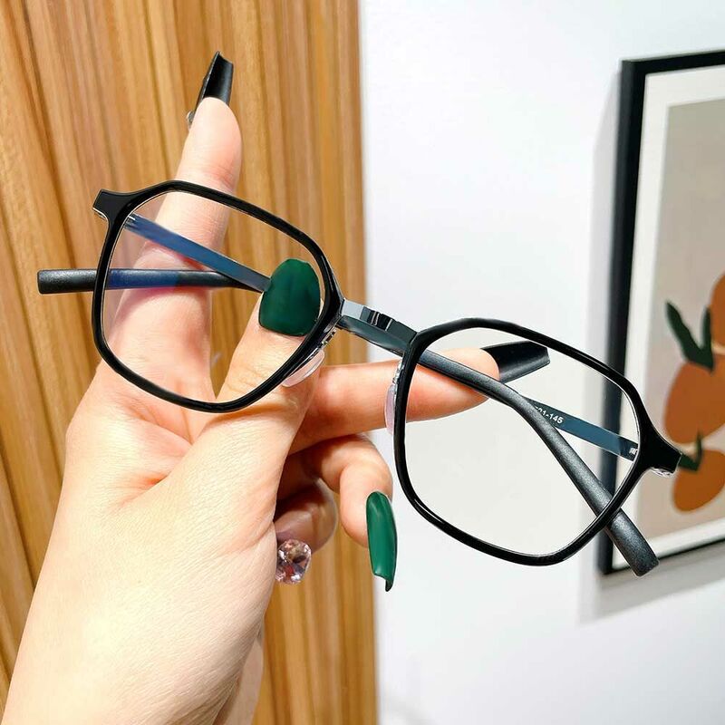 Coli Geometric Black Glasses