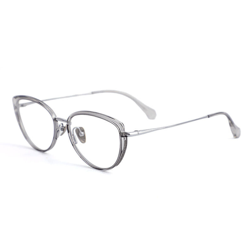 Kristin Cat Eye Grey Glasses