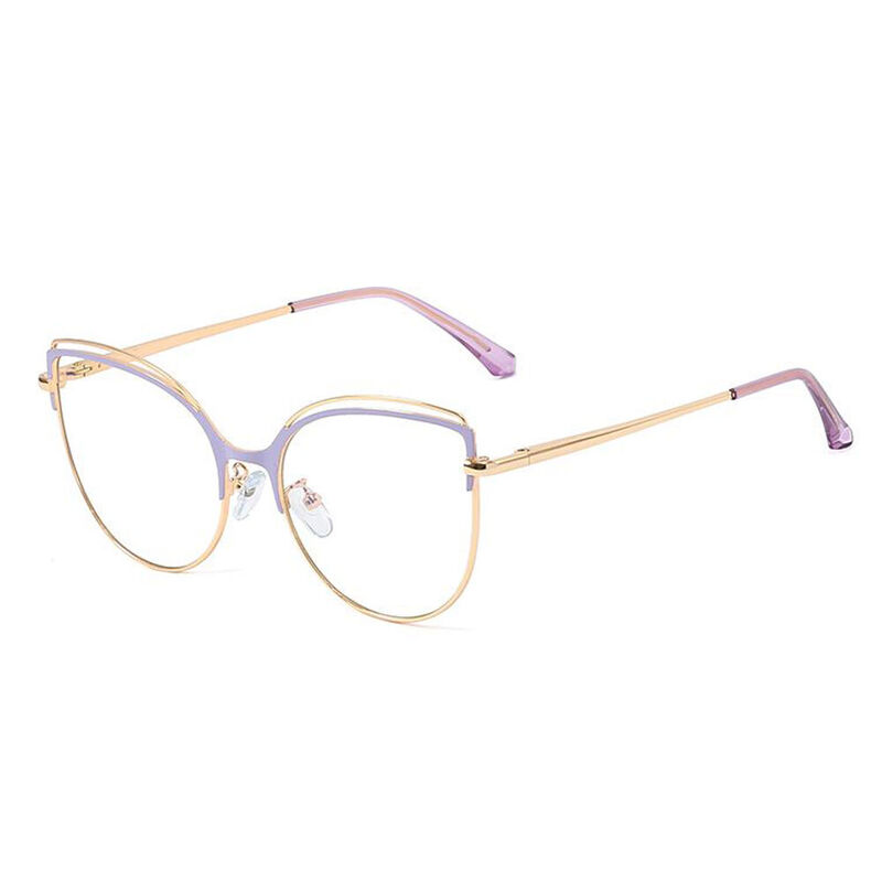 Tanya Cat Eye Purple Glasses