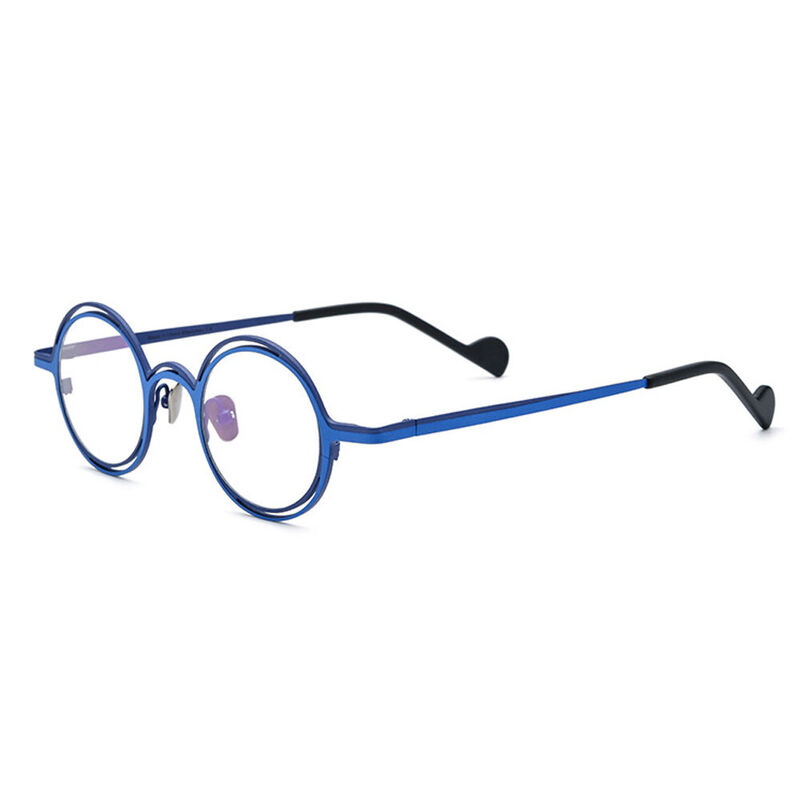 Hardy Round Blue Glasses