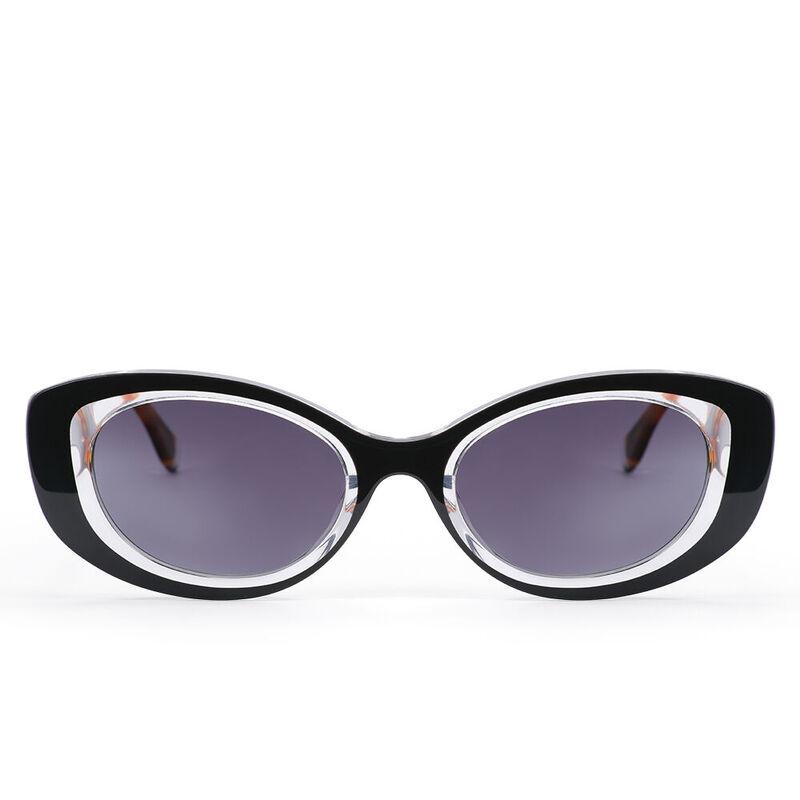 Luna Cat Eye Black Sunglasses