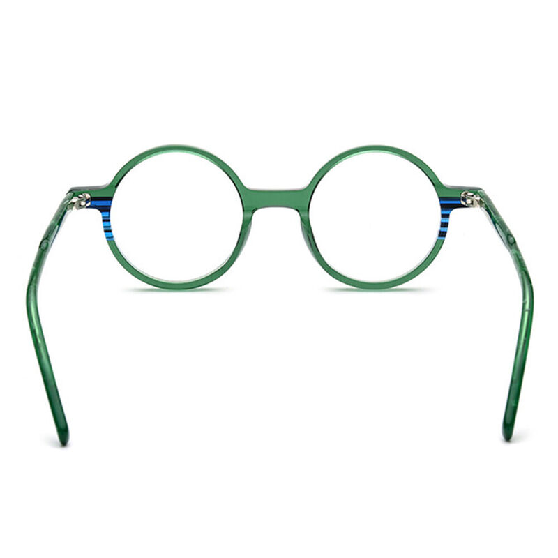 Basnight Round Green Glasses