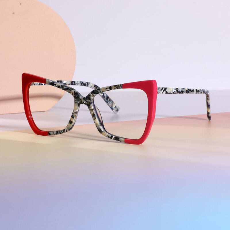 Henson Cat Eye Red Glasses