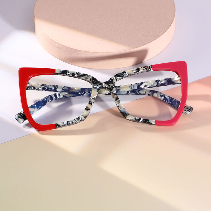 Henson Cat Eye Red Glasses