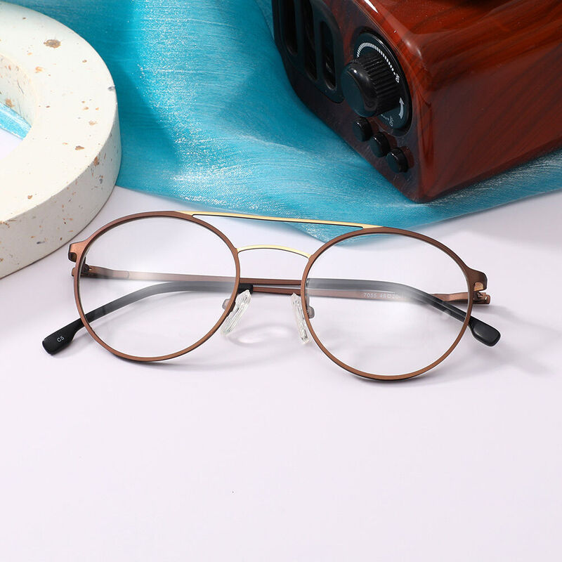 Chere Aviator Brown Glasses