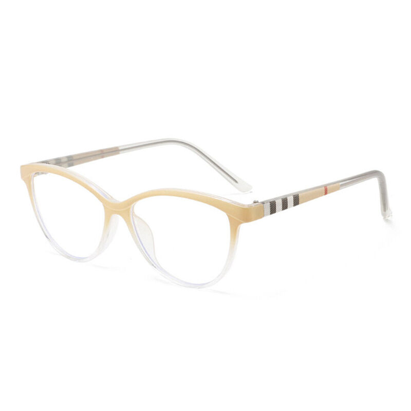 Laurie Oval Yellow Glasses