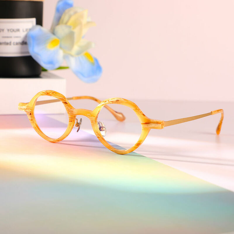 Payne Geometric Orange Glasses