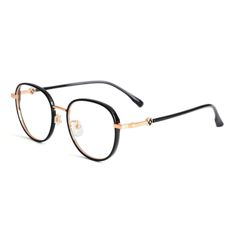 Meredith Square Black Glasses
