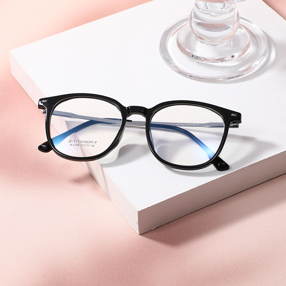 Gaske Square Black Silver Glasses