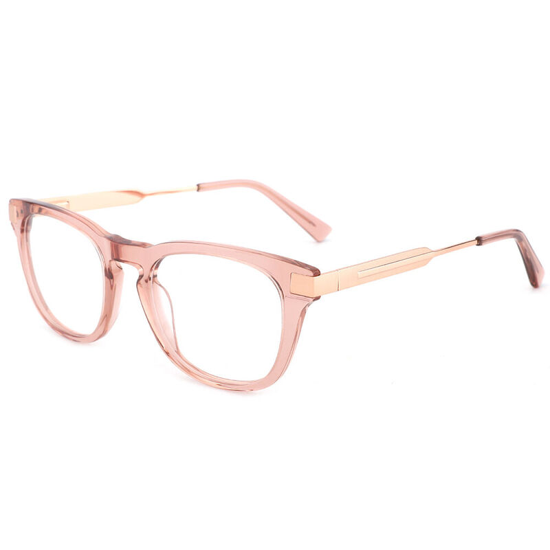 Hush Square Pink Glasses