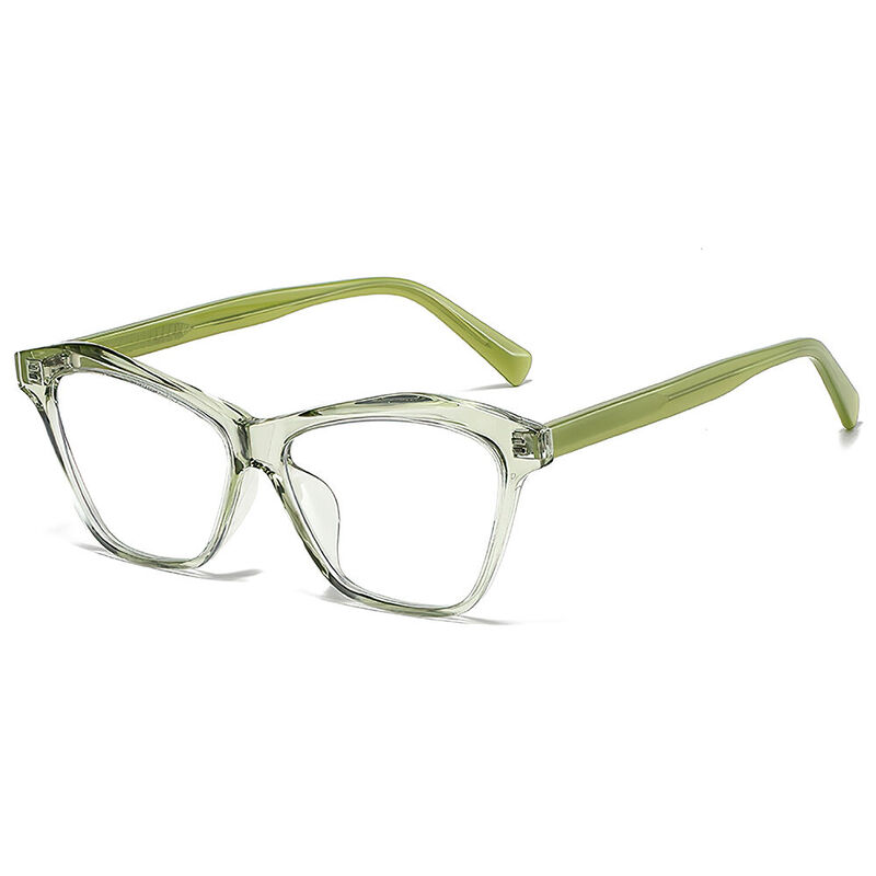 Malcolm Cat Eye Green Glasses