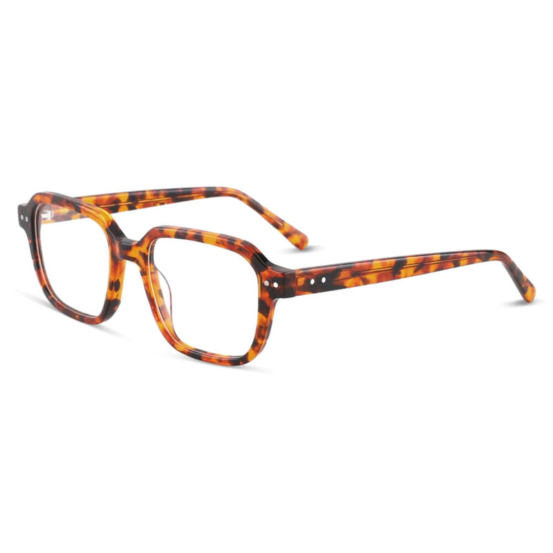 Marys Square Orange Glasses