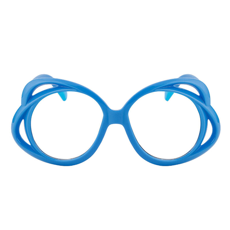 Harold Round Blue Glasses