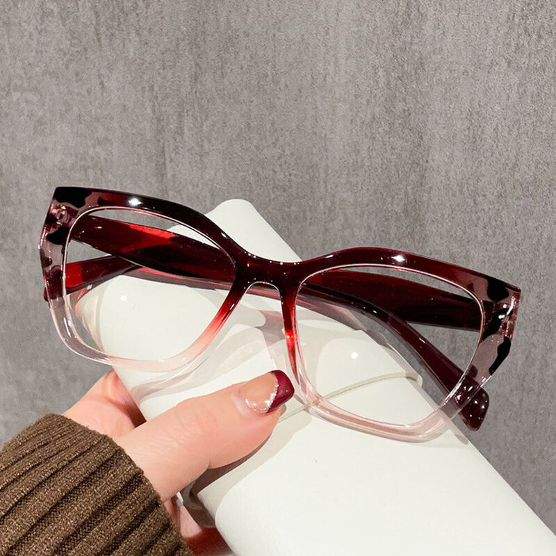 Rita Cat Eye Red Glasses