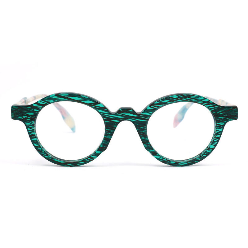 Reneo Round Green Glasses