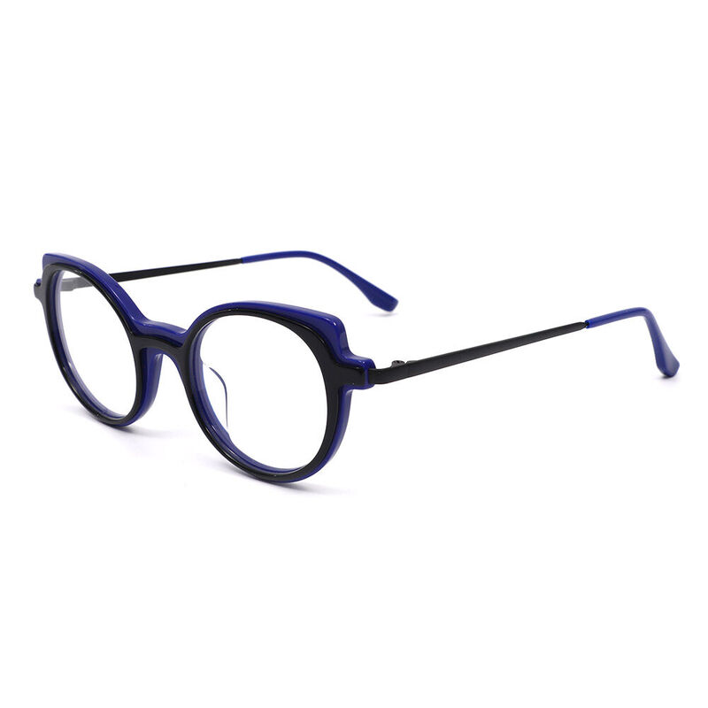 Bertr Cat Eye Blue Glasses