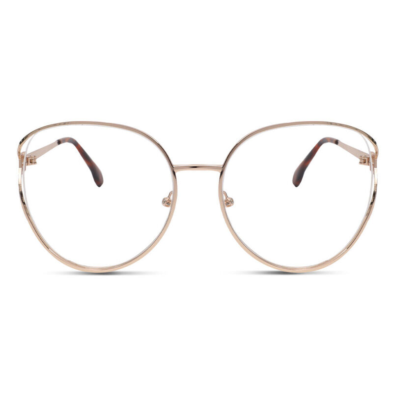 Lilliee Round Gold Glasses