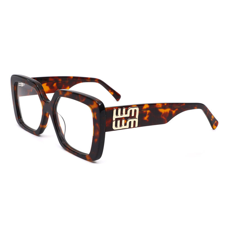 Charl Geometric Tortoise Glasses