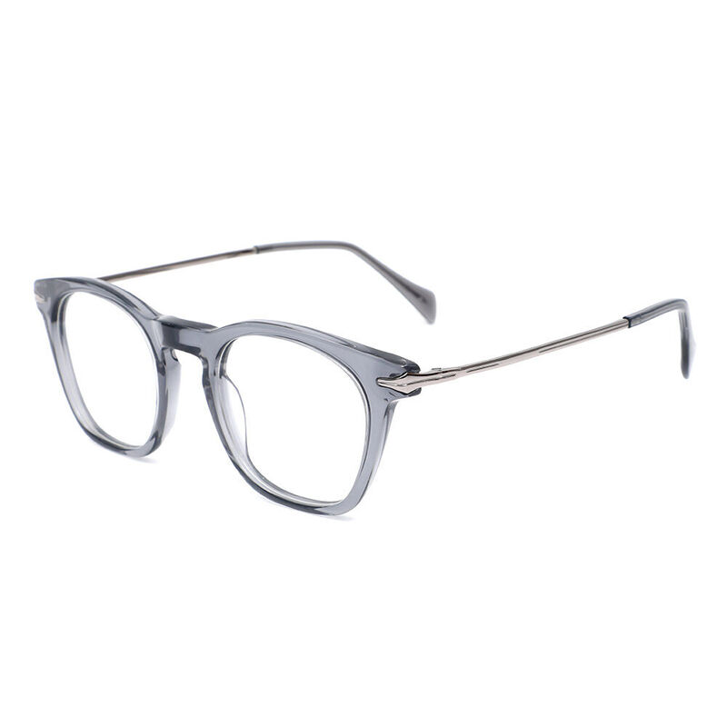 Montgoe Square Grey Glasses
