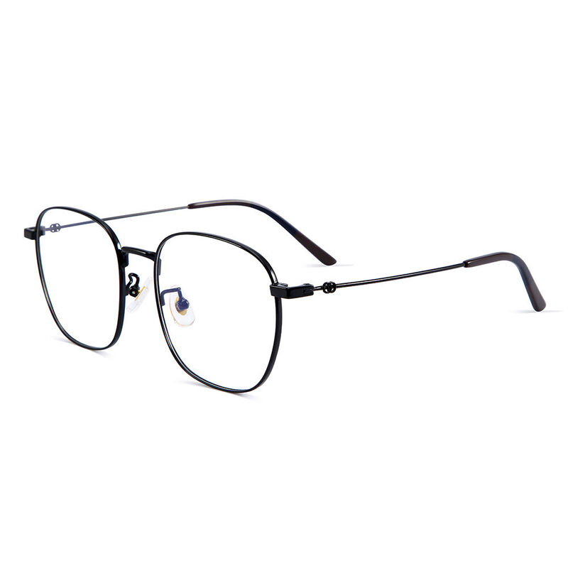 Bart Square Black Glasses