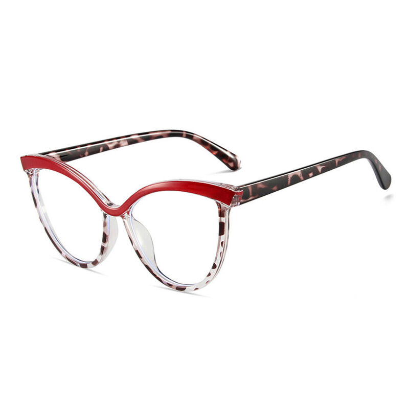 Bing Cat Eye Red Glasses