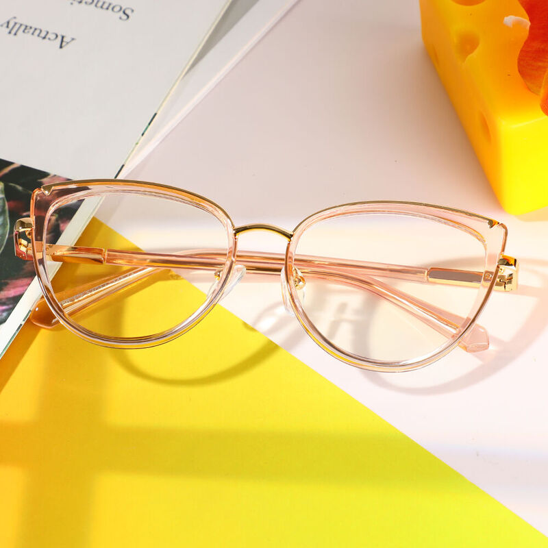 Joan Cat Eye Pink Glasses