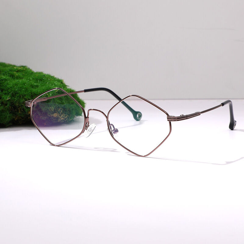 Martha Square Brown Glasses