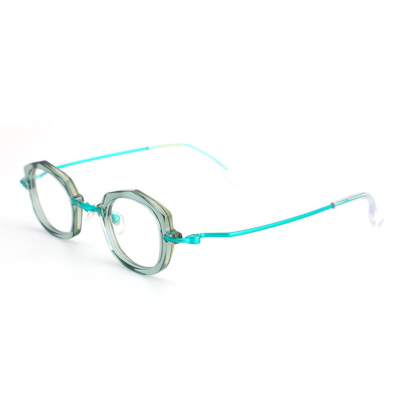 Simon Oval Blue Glasses