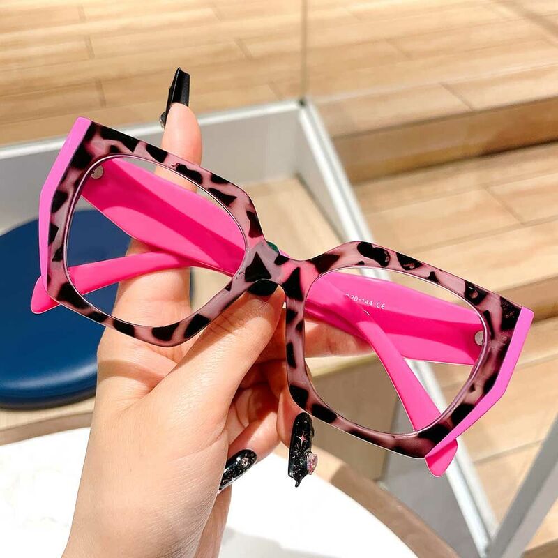 Hedda Cat Eye Pink Glasses